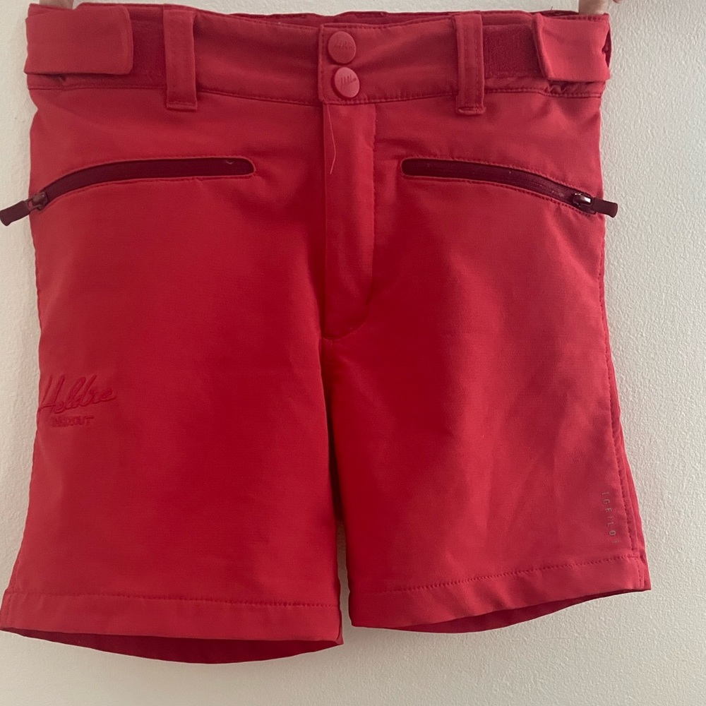 size 10 red heldre outdoors shorts.